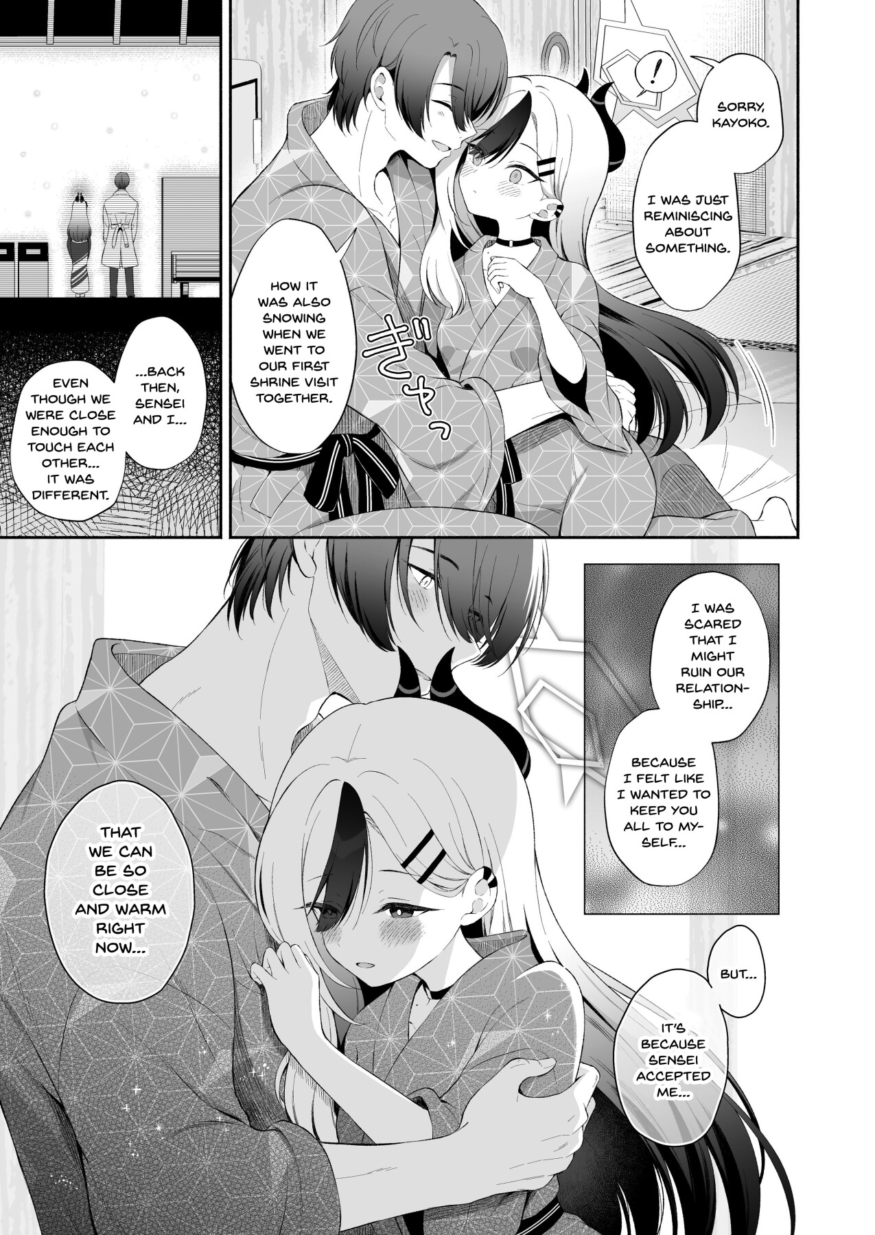 Hentai Manga Comic-Onsen Kayoko and sweet eroticism + A story about Kayoko and the teacher showing each other their masturbation-Read-5